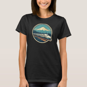 Kogeltrein Mount Fuji Japanse Souvenir Shinkans T-shirt