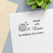 Kogelval van het Knitting Yarn Craft Made with Lov Zelfinktende Stempel