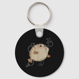 Kogelvis Blaasvis Bellen Sleutelhanger