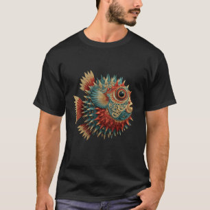 Kogelvis Blaasvis Dier Motief Zee Oceaan Kogelvis T-shirt