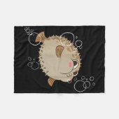 Kogelvis Blowfish Bellen Fleece Deken (Voorkant (Horizontaal))