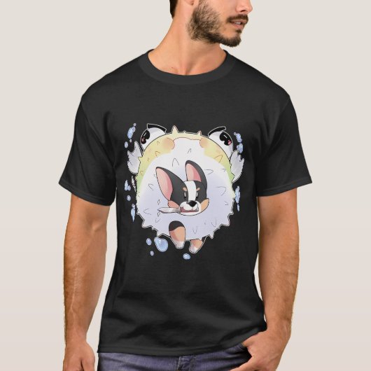 Kogelvis Corgi T-shirt (Voorkant)