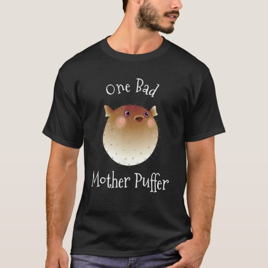 Kogelvis Eén slechte moeder Kogelvis Stomme grap M T-shirt (Voorkant)