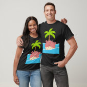 Kogelvis en Kokospalm T-shirt (Unisex)