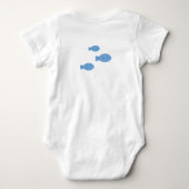 Kogelvis op maat baby body romper (Achterkant)