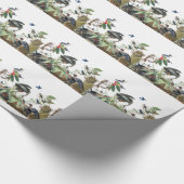 Kogelvogels in het wild levende dieren die koolsto cadeaupapier (Hoek)