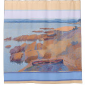 Kogelwater en boten douchegordijn (Voorkant)