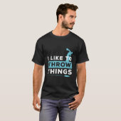 Kogelwerper Atleet Discus Atletiek T-shirt (Voorkant volledig)