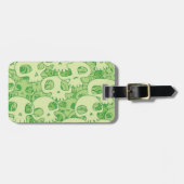 Kogelwollen schedels bagagelabel (Voorkant horizontaal)