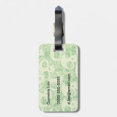 Kogelwollen schedels bagagelabel (Achterkant verticaal)