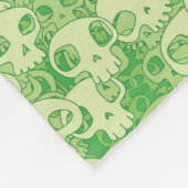 Kogelwollen schedels fleece deken (Hoek)