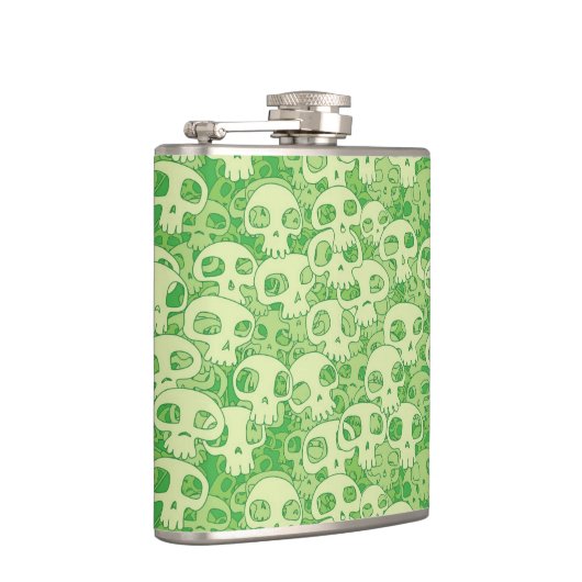 Kogelwollen schedels heupfles (Rechts)