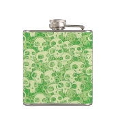 Kogelwollen schedels heupfles (Achterkant)