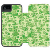 Kogelwollen schedels incipio iPhone portemonnee hoesje (Agenda Open)