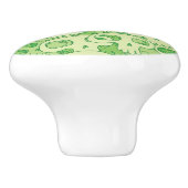 Kogelwollen schedels keramische knop (Zijkant)