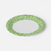 Kogelwollen schedels papieren bordje (Gekanteld)