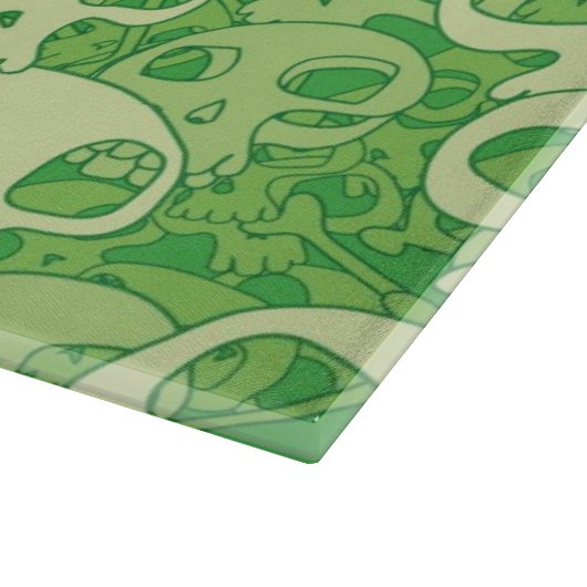 Kogelwollen schedels snijplank (Hoek)