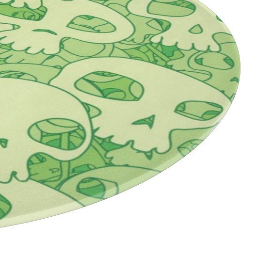 Kogelwollen schedels snijplank (Hoek)