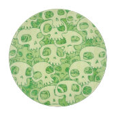 Kogelwollen schedels snijplank (Voorkant)