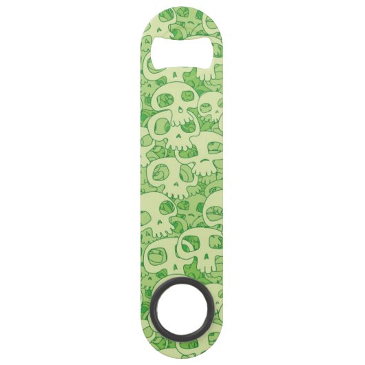 Kogelwollen schedels speed flessenopener (Voorkant)