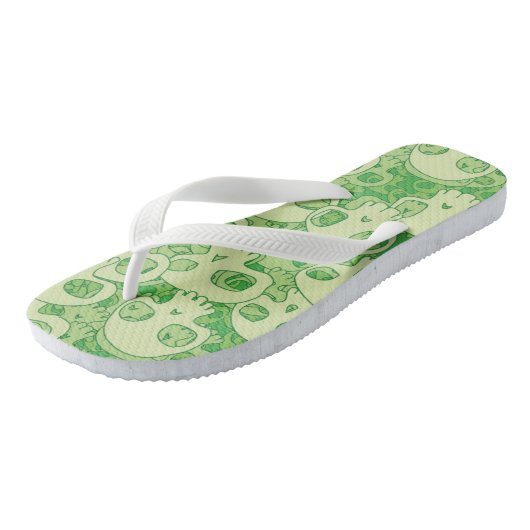 Kogelwollen schedels teenslippers (Schuin)