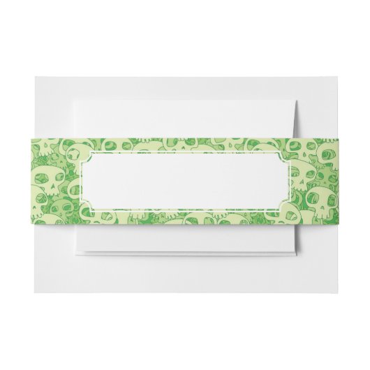 Kogelwollen schedels uitnodigingen wikkel (Voorkant Voorbeeld)