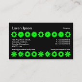 Kogs - Groen op zwart Visitekaartje (Achterkant)