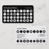 Kogs - Wit op zwart - Zwart op wit Visitekaartje (Voorkant / Achterkant)