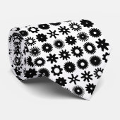 Kogs - Zwart op wit Stropdas (Opgerold)