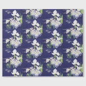 Kogyo Tsukioka Irises, Japanse bloemkunst Cadeaupapier (Vlak)