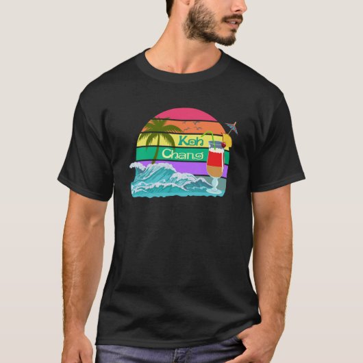 Koh Chang Thailand Palm Souvenir Bangkok Phuket Pa T-shirt (Voorkant)
