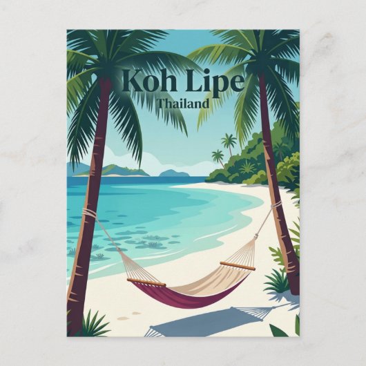 Koh Lipe Thailand Briefkaart (Voorkant)