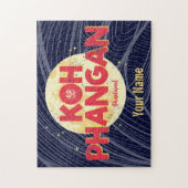 Koh Phangan met maan  eiland Thailand Legpuzzel (Verticaal)