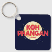 Koh Phangan met maan  eiland Thailand Sleutelhanger (Voorkant)