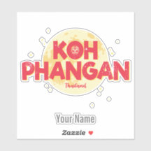 Koh Phangan met maan  eiland Thailand