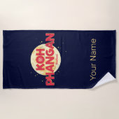 Koh Phangan met maan  eiland Thailand Strandlaken (Voorkant)