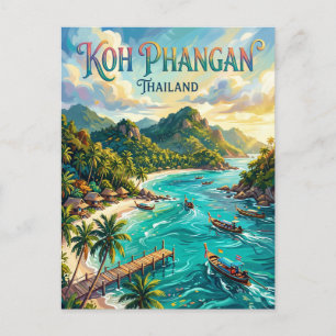 Koh Phangan Thailand Briefkaart