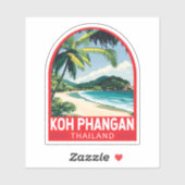 Koh Phangan Thailand Travel Art Embleem Sticker (Vel)