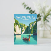Koh Phi Phi Le Thailand Briefkaart (Staand voorkant)