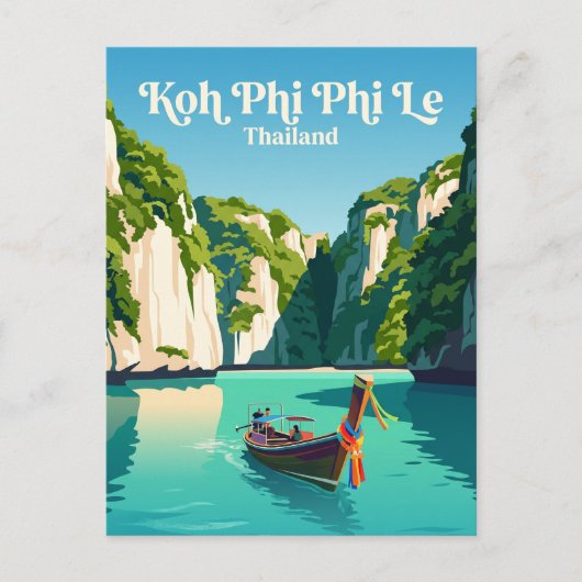 Koh Phi Phi Le Thailand Briefkaart (Voorkant)