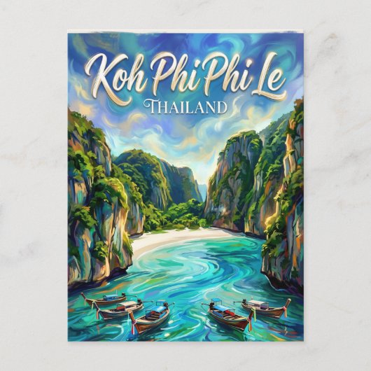 Koh Phi Phi Le Thailand Briefkaart (Voorkant)