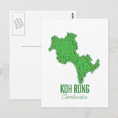 Koh Rong Cambodja Briefkaart (Voorkant / Achterkant)