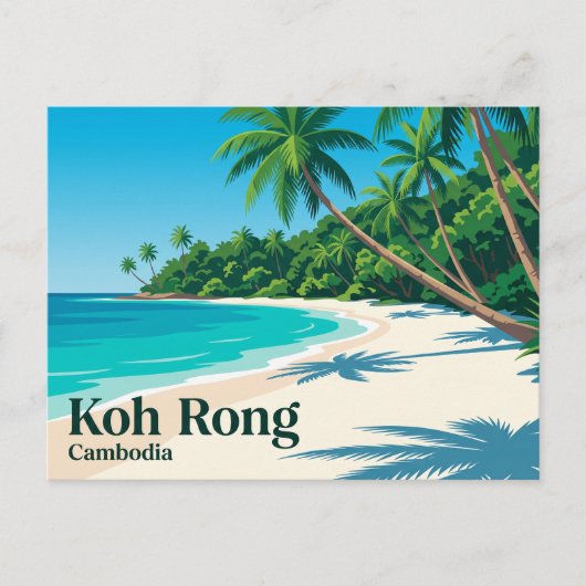 Koh Rong Cambodja Briefkaart (Voorkant)