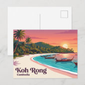 Koh Rong Cambodja Briefkaart (Voorkant / Achterkant)