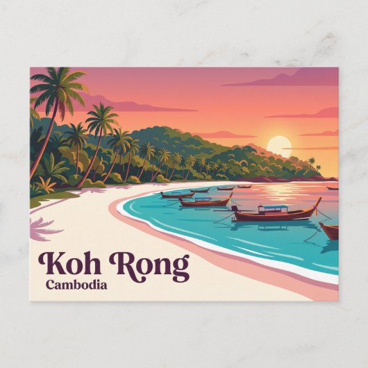 Koh Rong Cambodja Briefkaart (Voorkant)