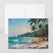 Koh Rong Cambodja Reizen Briefkaart (Voorkant / Achterkant)