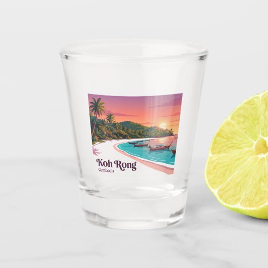 Koh Rong Cambodja Shot Glas (Voorkant)