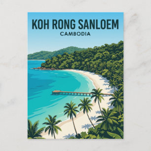 Koh Rong Sanloem Cambodja Briefkaart