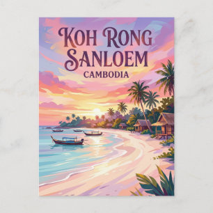 Koh Rong Sanloem Cambodja Briefkaart