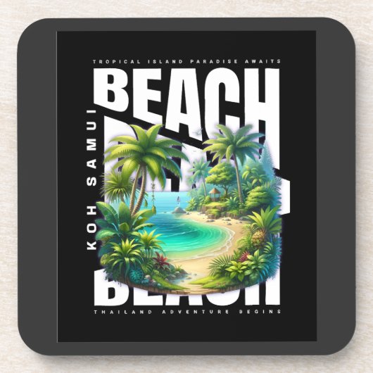 Koh Samui eiland Thailand Bier Onderzetter (Voorkant)